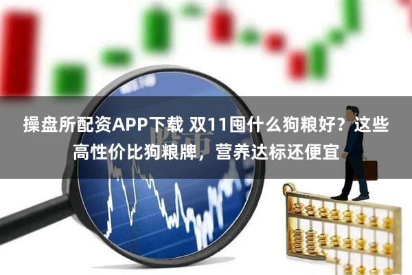 操盘所配资APP下载 双11囤什么狗粮好？这些高性价比狗粮牌，营养达标还便宜